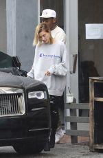 HAILEY BALDWIN Out for Lunch in Beverly Hills 03/21/2017