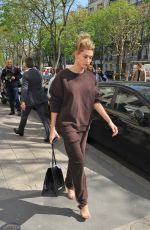 HAILEY BALDWIN Out Shopping in Paris 03/27/2017