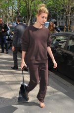 HAILEY BALDWIN Out Shopping in Paris 03/27/2017