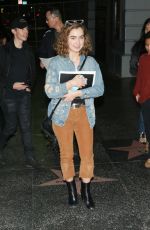 HALEY LU RICHARDS Leaves Montalban Theatre in Hollywood 03/11/2017