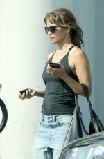 HALLE BERRY in Ripped Jeans Out for Lunch in Los Angeles 03/24/2017