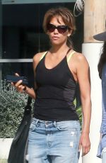 HALLE BERRY in Ripped Jeans Out for Lunch in Los Angeles 03/24/2017