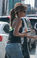 HALLE BERRY in Ripped Jeans Out for Lunch in Los Angeles 03/24/2017