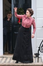 HAYLEY ATWELL on the Set of Howard