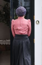 HAYLEY ATWELL on the Set of Howard