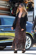 HEIDI KLUM on set of Ocean’s Eight in Los Angeles 03/06/2017