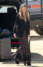 HEIDI KLUM on set of Ocean’s Eight in Los Angeles 03/06/2017