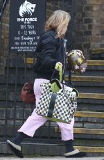 HELAN BONHAM CARTER Riding a Bike Out in North London 03/11/2017
