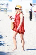 HELENE YORKE at a Beach in Miami 02/26/2017