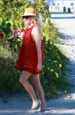 HELENE YORKE at a Beach in Miami 02/26/2017