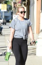 HILARY DUFF Arrives at a Gym in Los Angeles 03/11/2017