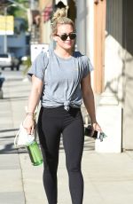 HILARY DUFF Arrives at a Gym in Los Angeles 03/11/2017