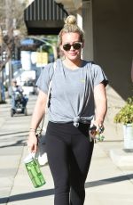 HILARY DUFF Arrives at a Gym in Los Angeles 03/11/2017