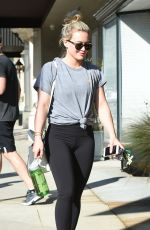 HILARY DUFF Arrives at a Gym in Los Angeles 03/11/2017