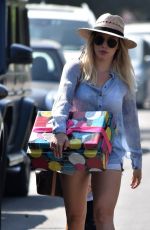 HILARY DUFF Heading to Birthday Party in Los Angeles 03/18/2017