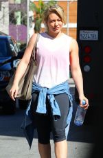 HILARY DUFF Leave the Gym in Los Angeles 03/02/2017