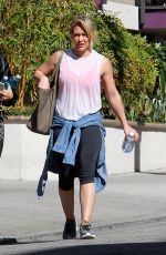 HILARY DUFF Leave the Gym in Los Angeles 03/02/2017