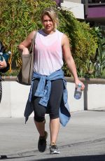 HILARY DUFF Leave the Gym in Los Angeles 03/02/2017