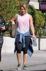 HILARY DUFF Leave the Gym in Los Angeles 03/02/2017
