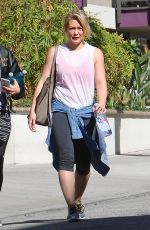 HILARY DUFF Leave the Gym in Los Angeles 03/02/2017