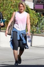 HILARY DUFF Leave the Gym in Los Angeles 03/02/2017