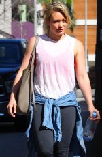 HILARY DUFF Leave the Gym in Los Angeles 03/02/2017