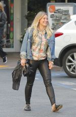 HILARY DUFF Leaves a Restaurant in Beverly Hills 03/26/2017