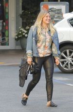 HILARY DUFF Leaves a Restaurant in Beverly Hills 03/26/2017