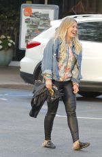 HILARY DUFF Leaves a Restaurant in Beverly Hills 03/26/2017