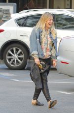 HILARY DUFF Leaves a Restaurant in Beverly Hills 03/26/2017