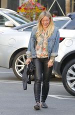 HILARY DUFF Leaves a Restaurant in Beverly Hills 03/26/2017