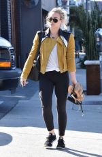HILARY DUFF Out in West Hollywood 02/28/2017