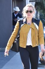 HILARY DUFF Out in West Hollywood 02/28/2017