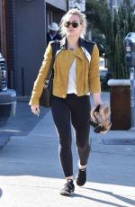 HILARY DUFF Out in West Hollywood 02/28/2017