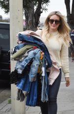 HILARY DUFF Out in West Hollywood 03/21/2017