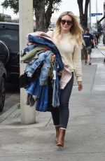 HILARY DUFF Out in West Hollywood 03/21/2017