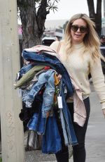 HILARY DUFF Out in West Hollywood 03/21/2017