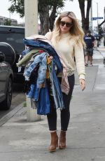 HILARY DUFF Out in West Hollywood 03/21/2017