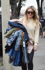 HILARY DUFF Out in West Hollywood 03/21/2017