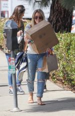HILARY DUFF Out Shopping in Brentwood 03/17/2017
