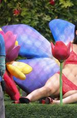 KENDALL JENNER on the Set of a Photoshoot in Miami 03/12/2017