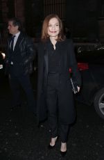 ISABELLE HUPPERT Arrives at L