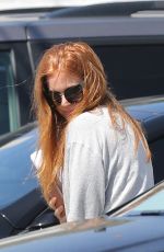 ISLA FISHER Arrives at a Hair Salon in Los Angeles 03/30/2017