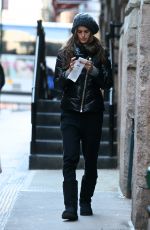 IZABEL GOULART Shopping with Her Brother in New York 03/23/2017
