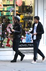 IZABEL GOULART Shopping with Her Brother in New York 03/23/2017