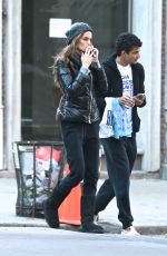 IZABEL GOULART Shopping with Her Brother in New York 03/23/2017