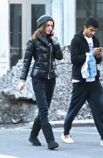 IZABEL GOULART Shopping with Her Brother in New York 03/23/2017