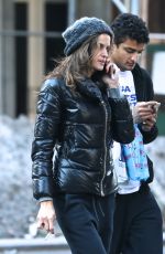 IZABEL GOULART Shopping with Her Brother in New York 03/23/2017