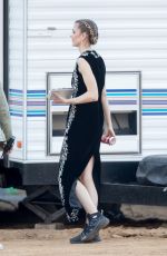 JAIME KING on the Set of Ocean Eight