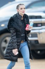 JAIME KING on the Set of Ocean Eight